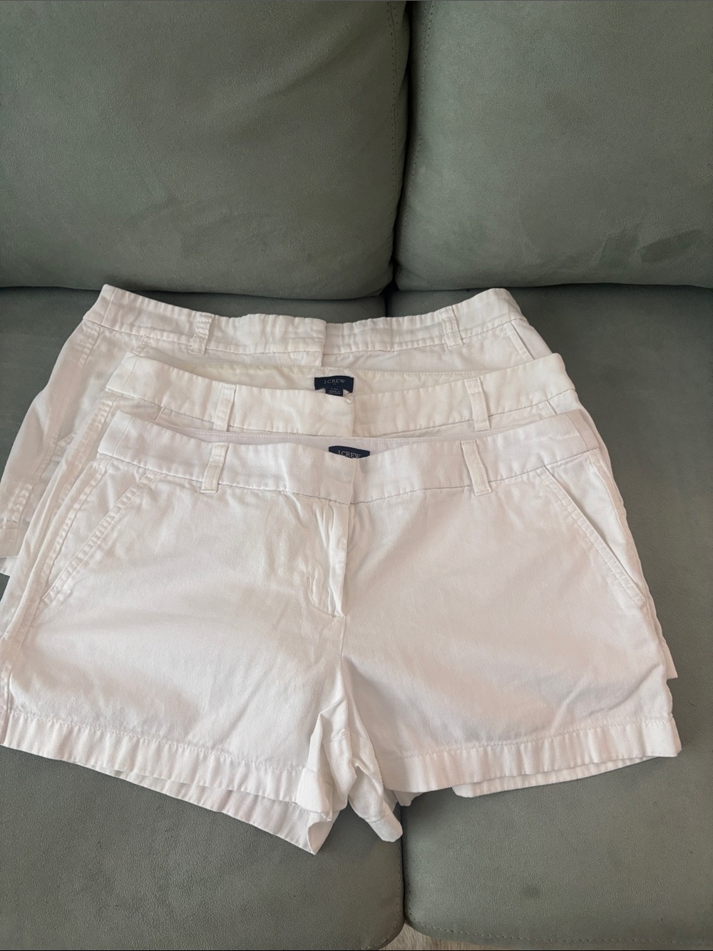 J. Crew White Women's Cotton Shorts - Classic Casual Style